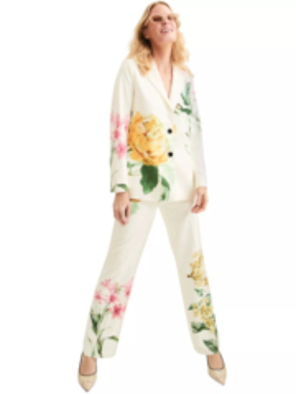 KARL LAGERFELD PARIS Women's Floral-Print Blazer